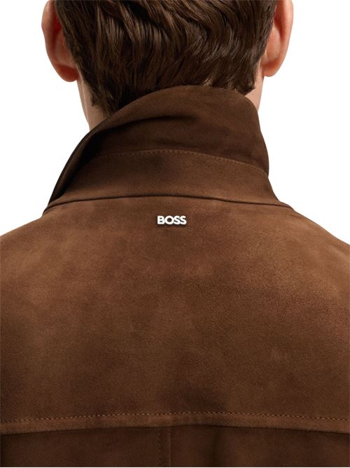 Giacca in pelle scamosciata Hugo Boss | 50543204217